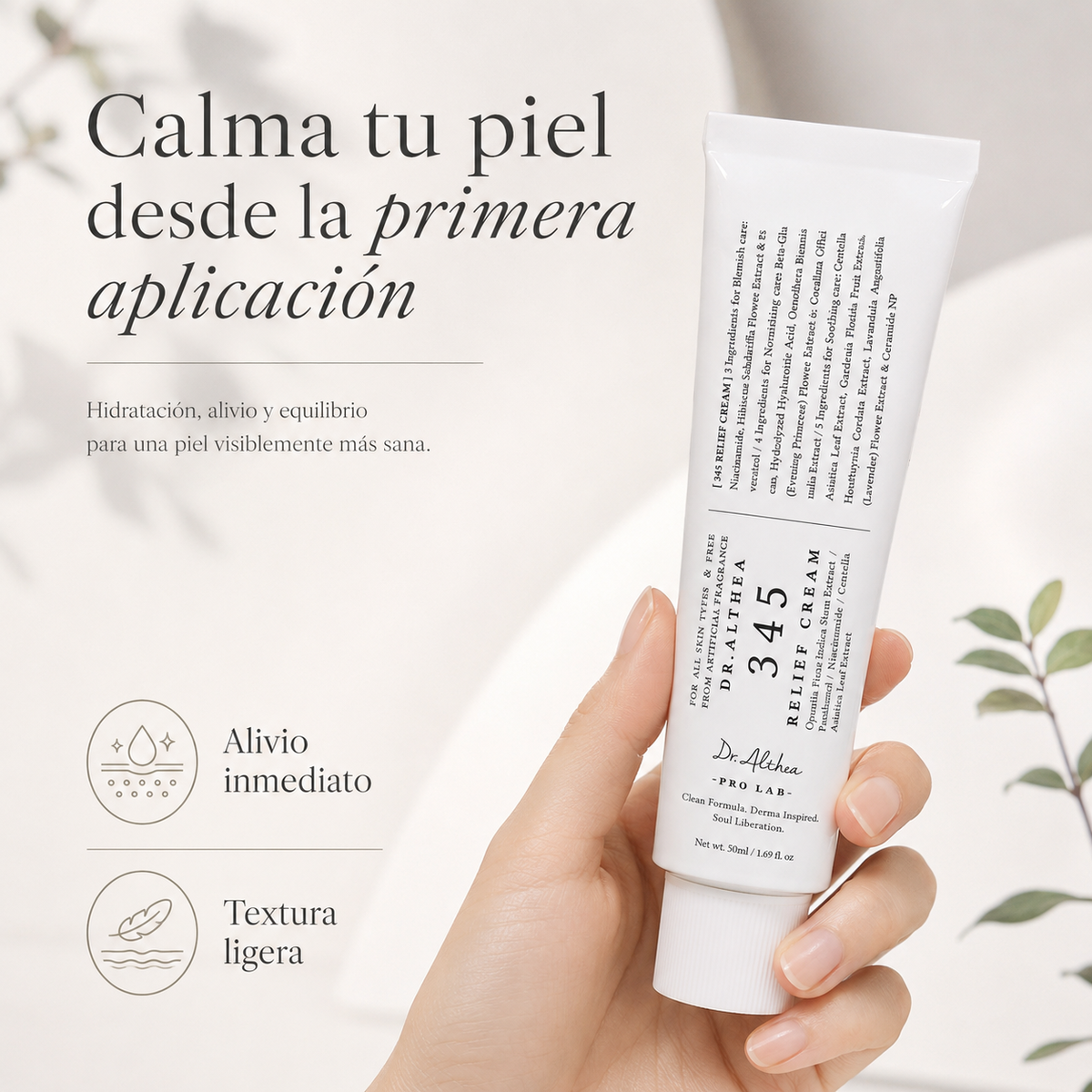 345 Relief Cream™ – Crema Facial Calmante e Hidratante Dr. Althea