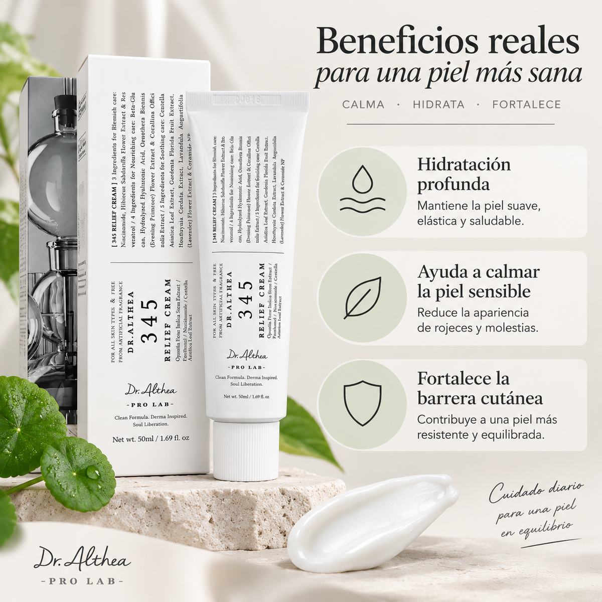 345 Relief Cream™ – Crema Facial Calmante e Hidratante Dr. Althea