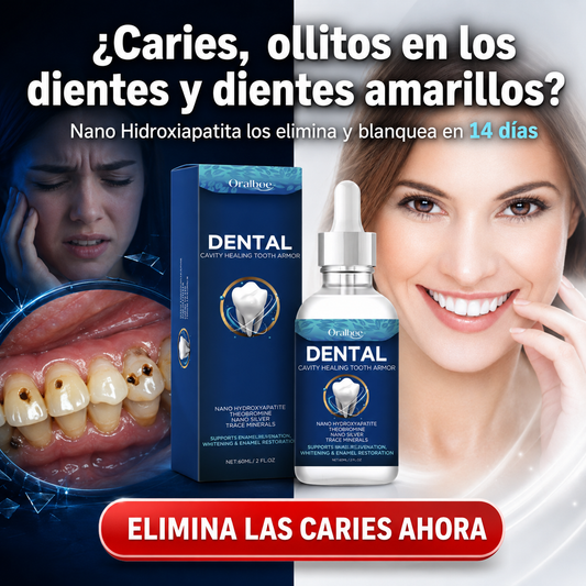 Nano Hidroxiapatita Elimina Caries, Ollitos y Dientes Amarillos - Oralbee Dental