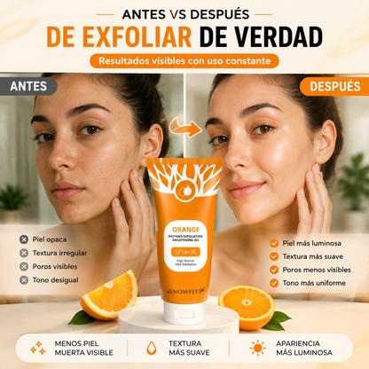 Gel Exfoliante - Renueva, Suaviza y Ilumina la Piel | Exfoliación Suave Rostro y Cuerpo