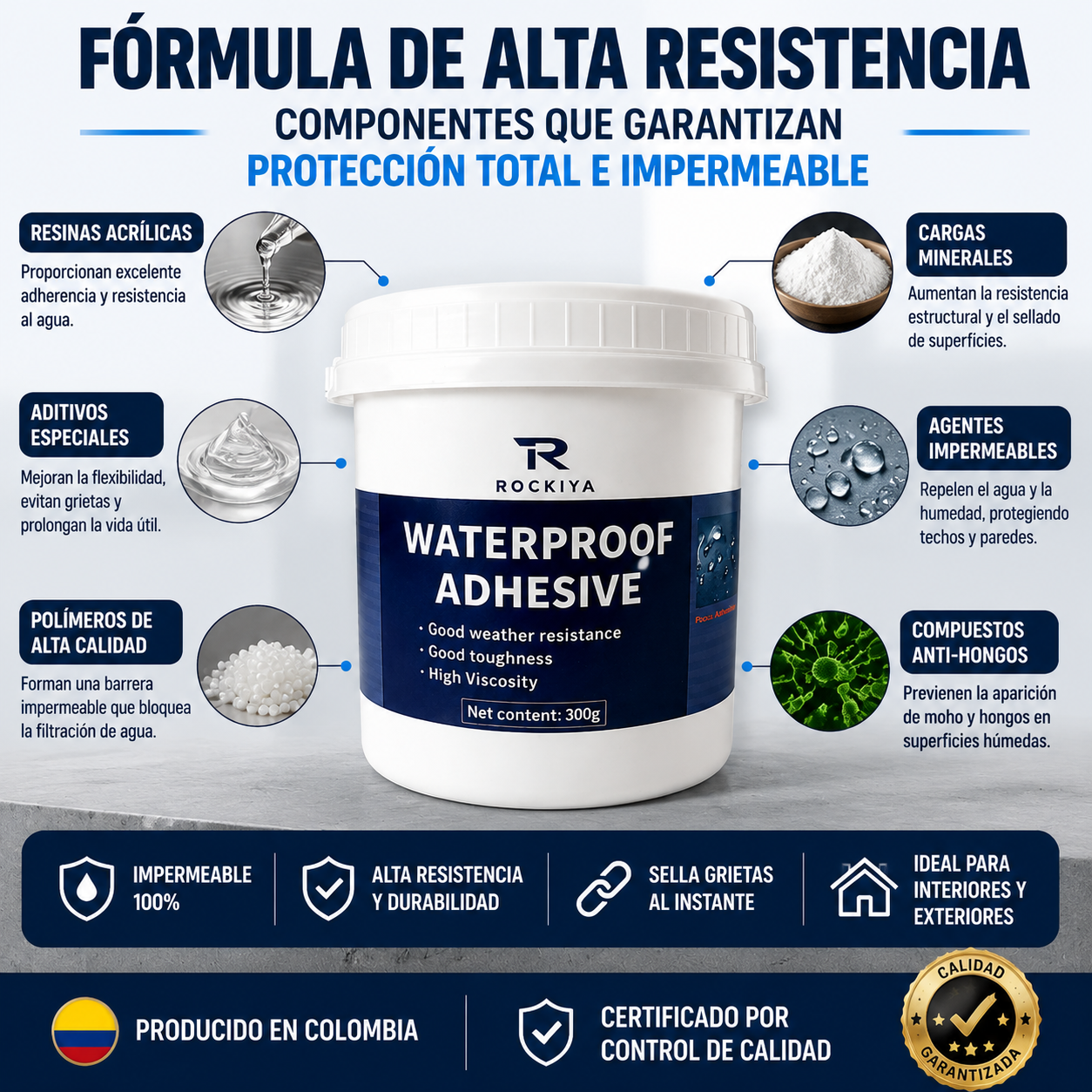 Sellador Impermeable Transparente para Filtraciones