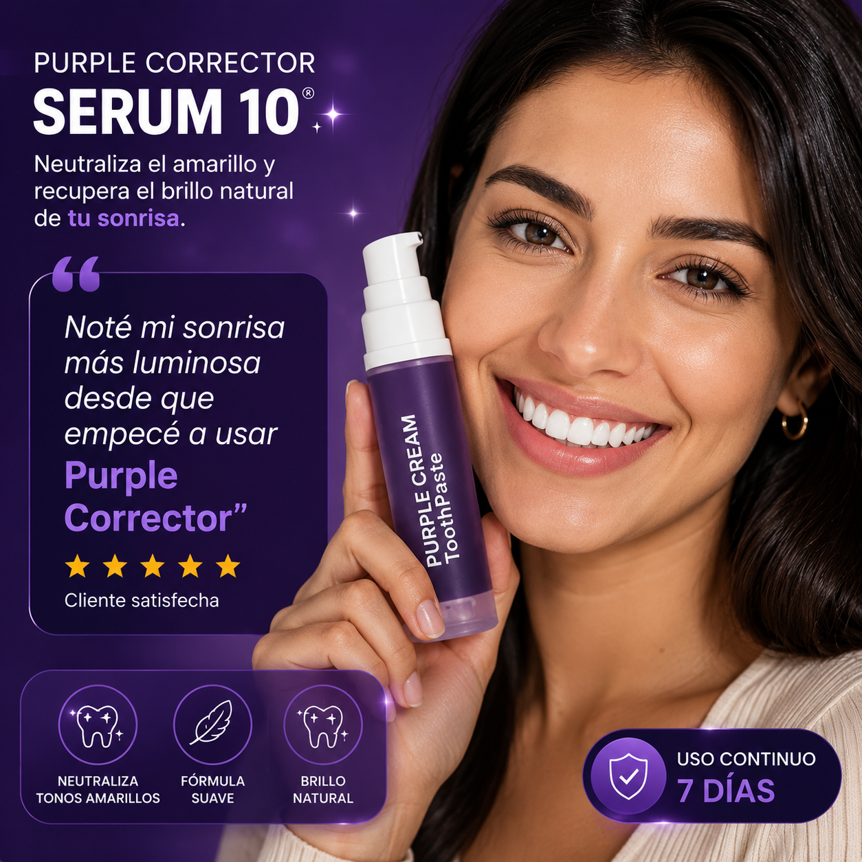 Purple Corrector: Neutraliza el Amarillo y Recupera el Brillo Natural de tu Sonrisa