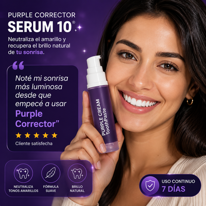 Purple Corrector: Neutraliza el Amarillo y Recupera el Brillo Natural de tu Sonrisa