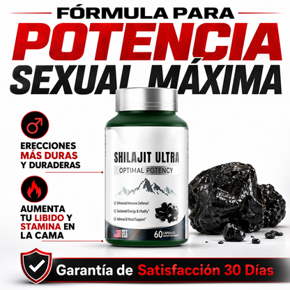 Shilajit Ultra: Potencia Sexual de Acero – Erecciones Más Duras, Libido Explosiva y Stamina para Toda la Noche