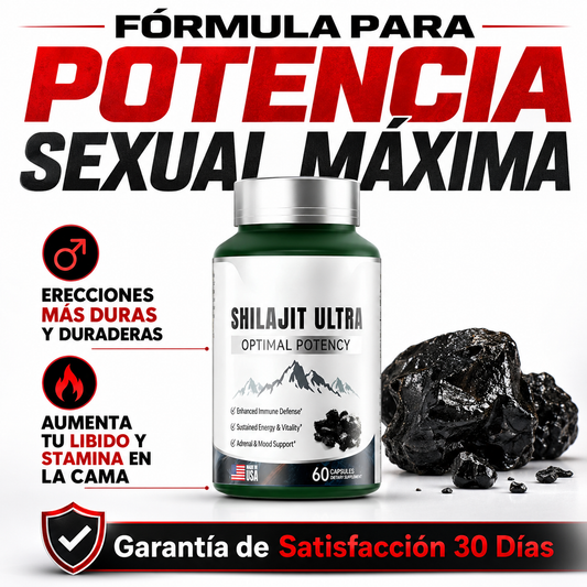 Shilajit Ultra: Potencia Sexual de Acero – Erecciones Más Duras, Libido Explosiva y Stamina para Toda la Noche