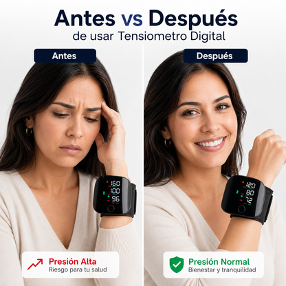 Tensiómetro Digital de Muñeca Pro - Precisión Médica en Tu Hogar